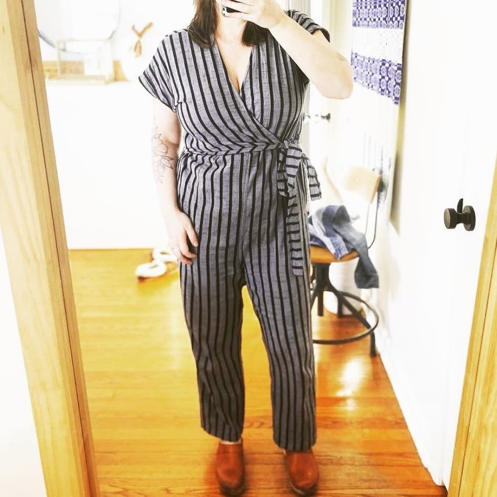 Ace & Jig Wrap Jumpsuit in Concrete